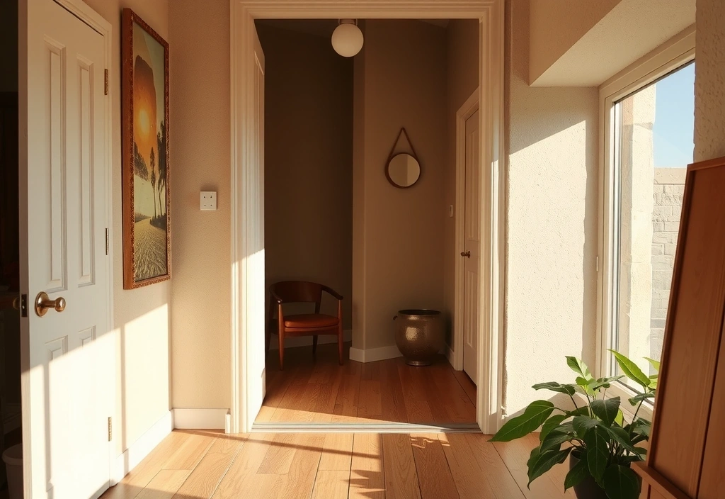 Einladende Tür, leer