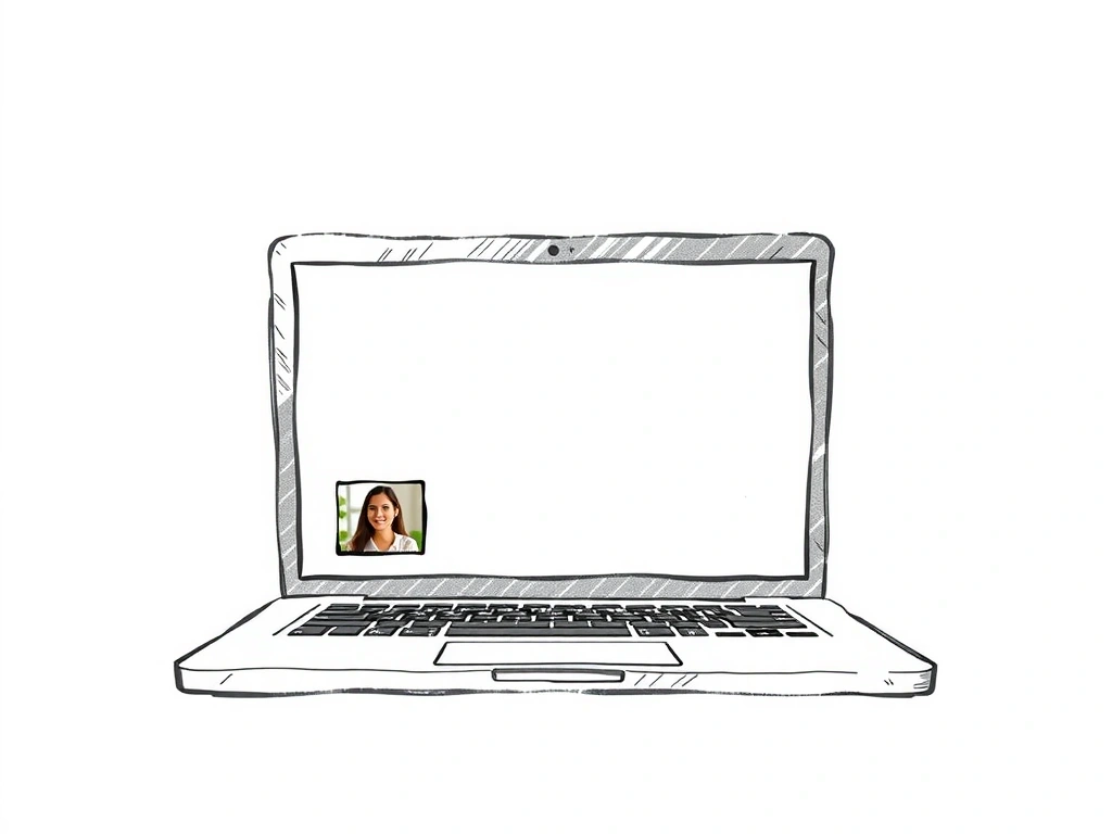 Skizze eines Video-Calls